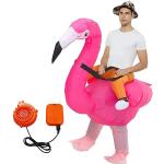 Pinke Flamingo-Kostüme aus Polyester für Herren Einheitsgröße 