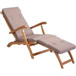 Cremefarbene Moderne Deckchairs & Holzliegestühle Breite 150-200cm, Höhe 150-200cm, Tiefe 0-50cm 