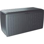 Anthrazitfarbene Auflagenboxen & Gartenboxen 201l - 300l aus Kunststoff mit Deckel 