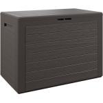 Braune Auflagenboxen & Gartenboxen 101l - 200l aus Kunststoff mit Deckel 