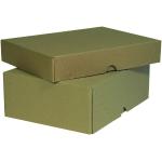 Braune Qualiwell Stülpverpackungen DIN A4 aus Pappe 25-teilig 