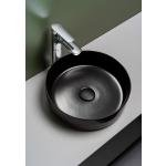 Schwarze Aufsatzwaschbecken & Aufsatzwaschtische matt aus Porzellan 