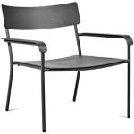Schwarze Minimalistische Serax Loungestühle pulverbeschichtet aus Metall stapelbar Höhe 50-100cm, Tiefe 50-100cm 