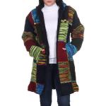 Bunte Winddichte Kapuzenmäntel mit Reißverschluss aus Fleece Handwäsche für Damen Größe M für den für den Herbst 