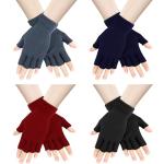 Marineblaue Fingerlose Handschuhe & Halbfinger-Handschuhe für Damen Einheitsgröße für den für den Winter 