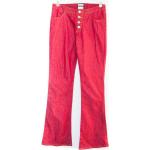 Rote Vintage Hüftjeans & Low Waist Jeans aus Denim für Damen Größe S 