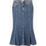Blaue COS Bio Jeansröcke Faded aus Baumwolle für Damen Größe XS 