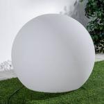 Reduzierte Weiße Runde Leuchtkugeln Garten aus Kunststoff E27 