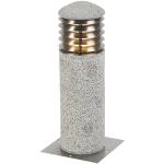 Reduzierte Silberne Moderne Qazqa Runde Moderne Stehlampen aus Granit E27 