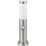 Rabalux 8267 Pollerleuchte  Inox torch aus Metall Kunststoff edelstahlfarben/ weiß Ø11cm B:12,6cm H:45cm mit Sensor IP44  
