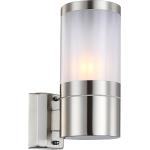 Silberne Moderne Globo Außenwandleuchten & Außenwandlampen aus Edelstahl E27 