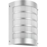 Silberne Außenwandleuchten & Außenwandlampen aus Edelstahl dimmbar E27 