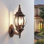 Reduzierte Goldene Antike Lindby Außenwandleuchten & Außenwandlampen gebürstet aus Kunststoff 