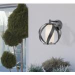 Silberne Außenwandleuchten & Außenwandlampen aus Metall E27 