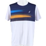 Australian Tennis-Tshirt Ace Stampata Brush Line 2022 weiss Herren
