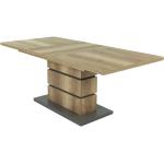 Reduzierte Braune Moderne Esstische Holz aus Eiche ausziehbar Höhe 50-100cm 