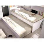 Graue Moderne Kauf-Unique Betten mit Matratze mit Stauraum 90x190 