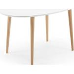 Weiße Skandinavische 4Home Ovale Esstische Oval lackiert aus Massivholz Breite 200-250cm, Höhe 50-100cm, Tiefe 50-100cm 3 Personen 