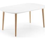 Weiße Skandinavische 4Home Ovale Esstische Oval lackiert aus Massivholz Breite 250-300cm, Höhe 50-100cm, Tiefe 50-100cm 4 Personen 