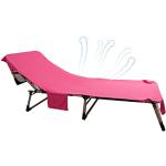 Pinke Liegestühle klappbar Breite 0-50cm, Höhe 0-50cm, Tiefe 0-50cm 