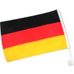 Deutschland Autoflagge / Autofahne 2er Set