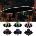 Schwarze Damenregenschirme & Damenschirme mit Knopf 
