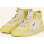 Reduzierte Gelbe Autry High Top Sneaker & Sneaker Boots aus Leder leicht für Damen Größe 36 