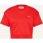 Rote Kurzärmelige Autry T-Shirts aus Baumwolle für Damen Größe M 