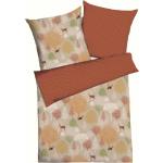 Grüne KAEPPEL Nachhaltige Feinbiber Bettwäsche mit Reißverschluss aus Baumwolle 135x200 für den für den Herbst 