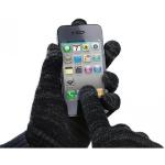 Schwarze Touchscreen-Handschuhe für Herren Einheitsgröße für den für den Winter 