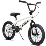 AVASTA 18 Zoll Kinder BMX Fahrrad Freestyle Bike für 5 6 7 8 Jahre alte Jungen Mädchen und Jugendliche Anfänger, Weiß