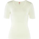 Weiße Halblangärmelige Avena Angora-Unterwäsche aus Baumwolle für Damen Größe XXL 