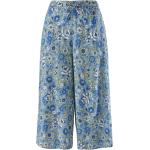 Blaue Blumenmuster Atmungsaktive Avena Festliche Röcke ohne Verschluss aus Viskose für Damen für den für den Sommer 