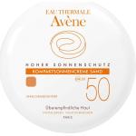Sandfarbene Französische Parfümfreie Avene Sonnenschutzmittel LSF 50 mit Thermalwasser für  empfindliche Haut 