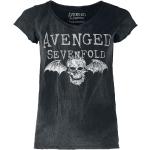 Avenged Sevenfold T-Shirt - Deathbat - L - für Damen - Größe L - schwarz - Lizenziertes Merchandise