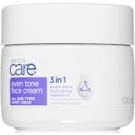 Avon Care 3 in 1 Gesichtscreme für die Nacht zum vereinheitlichen der Hauttöne 100 ml