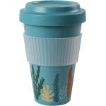 Blaue Kaffeebecher 400 ml aus Kunststoff 