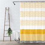 Gelbe Moderne Textil-Duschvorhänge aus Textil 