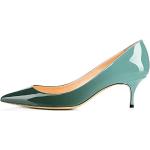 Smaragdgrüne Lack-Optik High Heels & Stiletto-Pumps aus Lackleder für Damen Größe 39,5 