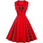 Rote Ärmellose Partykleider mit Reißverschluss Handwäsche für Damen Größe 4 XL zur Hochzeit 