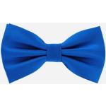 Blaue Unifarbene Elegante Herrenfliegen aus Polyester zur Konfirmation 