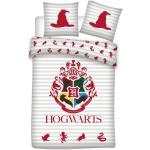 Weiße Motiv Harry Potter Hogwarts Motiv Bettwäsche aus Baumwolle 2-teilig 