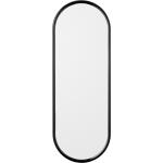 Anthrazitfarbene Skandinavische AYTM Ovale Badspiegel & Badezimmerspiegel aus Eisen 
