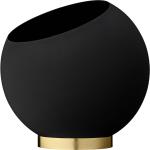 Schwarze Skandinavische 37 cm AYTM Globe Runde Pflanzkübel & Blumentöpfe 37 cm aus Metall 