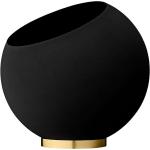 Schwarze 50 cm AYTM Globe Runde Pflanzkübel & Blumentöpfe aus Metall 