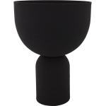 Schwarze 23 cm AYTM Runde Pflanzkübel & Blumentöpfe aus Metall 