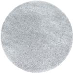 Reduzierte Silberne Runde Runde Hochflorteppiche 160 cm aus Polyester 