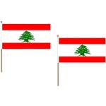 Libanon Flaggen & Libanon Fahnen aus Polyester 10-teilig 
