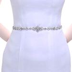 Elfenbeinfarbene Brautgürtel mit Strass für Damen Einheitsgröße für die Braut 