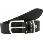 Schwarze Elegante B.Belt Ledergürtel aus Leder für Damen Länge 85 